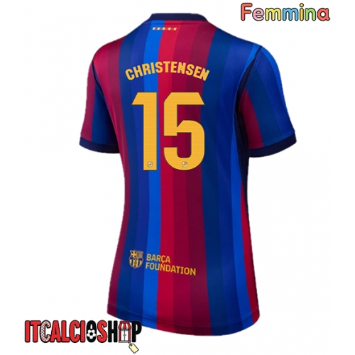 Barcelona Andreas Christensen #15 Prima Maglia Femmina 2026-27 Manica Corta